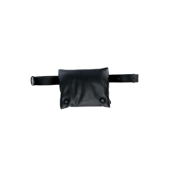 Nanushka Tao Vegan Leather Black Belt Bag